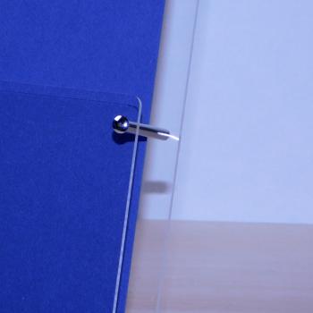 Preview: Tischprospektständer DIN A5 Hochformat Fülltiefe 43mm